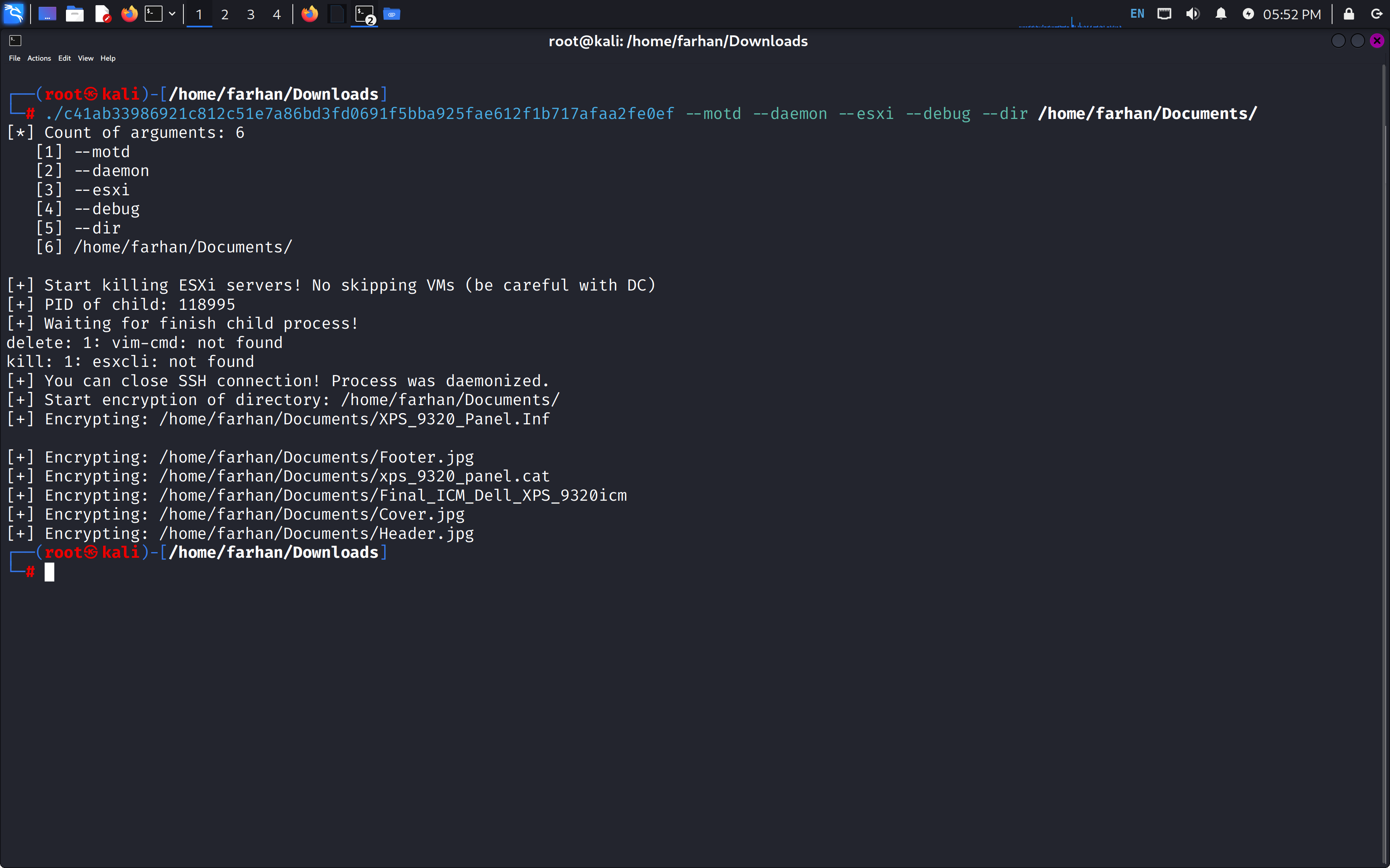 esxi_argument_did_not_execute